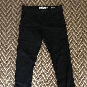 H&M MAN TWILL BLACK SKINNY PANTS